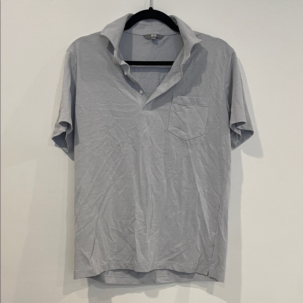 Uniqlo Light Gray Polo Shirt